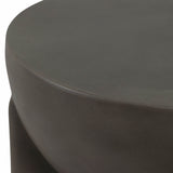 Contemporary Accent Table, Dark Grey