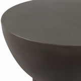 Contemporary End Table, Dark Grey