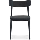 Converse Leather Dining Chair, Charcoal, Set of 2