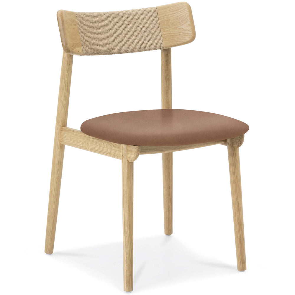 Converse Leather Dining Chair, Natural, Set of 2