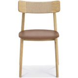 Converse Leather Dining Chair, Natural, Set of 2