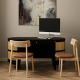 Converse Leather Dining Chair, Natural, Set of 2