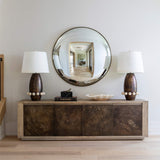 Convex Mirror, Vintage Brass by Four Hands-Accessories-High Fashion Home