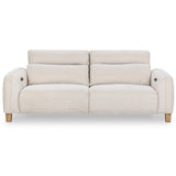 Conway Power Recliner Sofa, Ivory-Furniture - Sofas-High Fashion Home