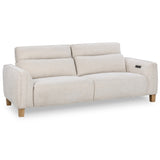 Conway Power Recliner Sofa, Ivory-Furniture - Sofas-High Fashion Home