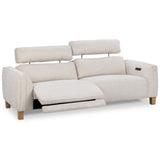Conway Power Recliner Sofa, Ivory-Furniture - Sofas-High Fashion Home