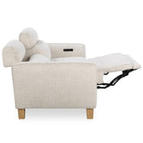 Conway Power Recliner Sofa, Ivory-Furniture - Sofas-High Fashion Home