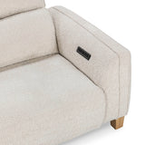Conway Power Recliner Sofa, Ivory-Furniture - Sofas-High Fashion Home