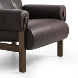 Cora Leather Chair, Conroe Cigar