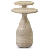 Cora Nesting End Tables, Textured Sandy Grey, Set of 2 by Four Hands