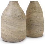 Cora Nesting End Tables, Textured Sandy Grey, Set of 2 by Four Hands