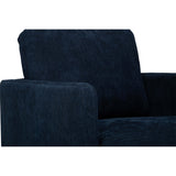 Cora Swivel Chair, Helio Midnight-Furniture - Chairs-High Fashion Home