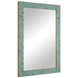 Coralie Mirror, Teal Green