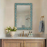 Coralie Mirror, Teal Green