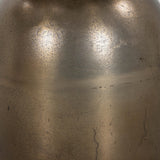 Corbett End Table, Creamy Taupe/Aged Bronze by Four Hands