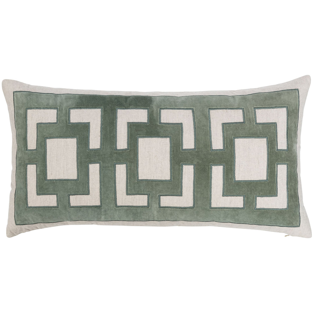 Corbin Lumbar Pillow, Jade Green-Accessories-High Fashion Home