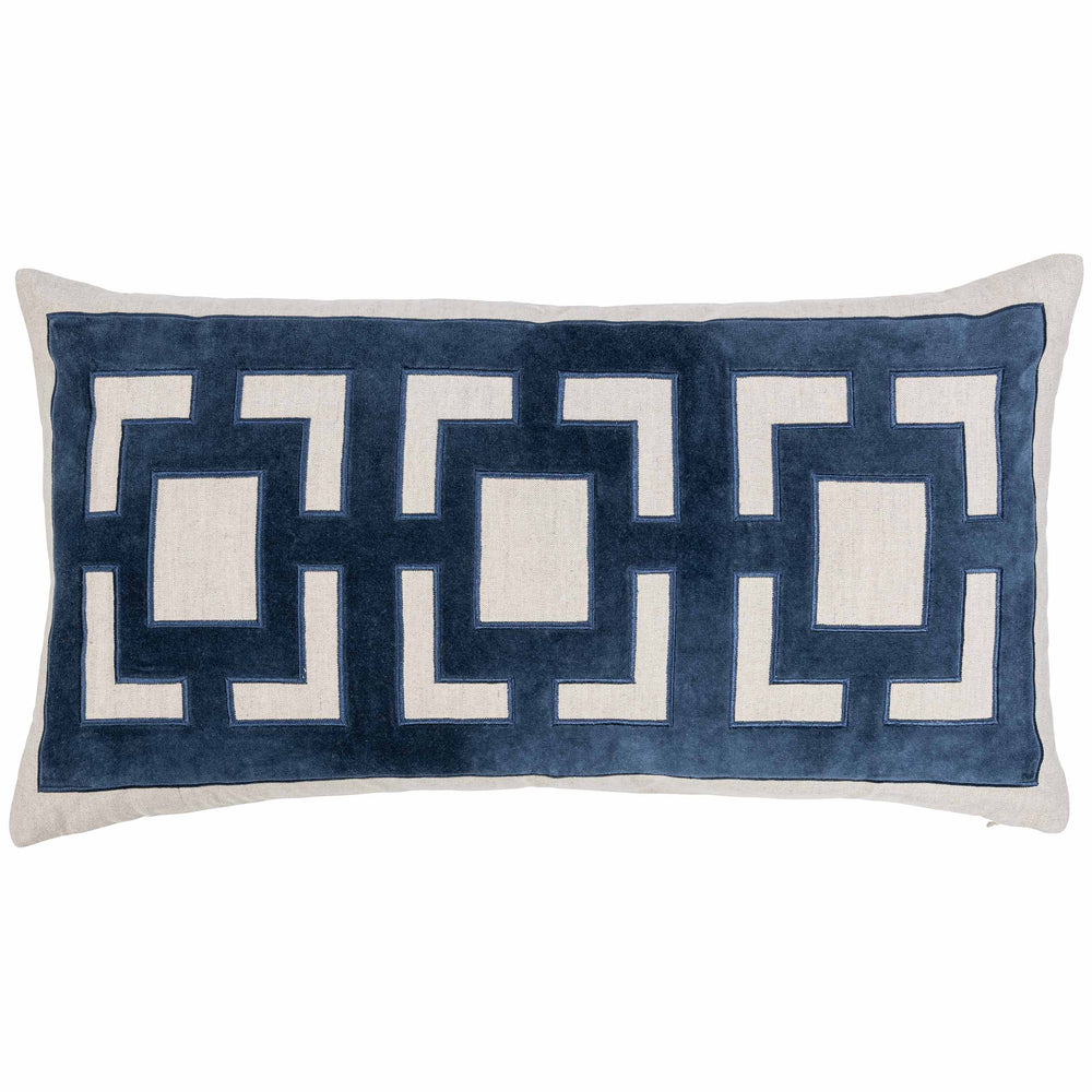 Corbin Lumbar Pillow, Navy Blue