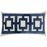 Corbin Lumbar Pillow, Navy Blue