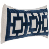 Corbin Lumbar Pillow, Navy Blue