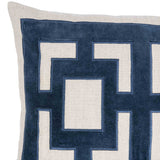 Corbin Lumbar Pillow, Navy Blue