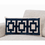 Corbin Lumbar Pillow, Navy Blue