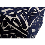 Corbin Ottoman, ACDC Indigo-Furniture - Chair-High Fashion Home