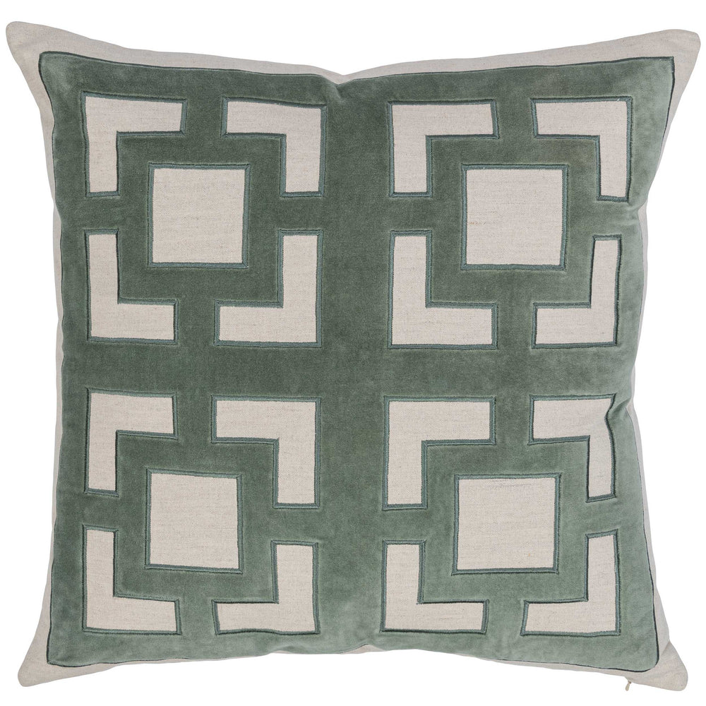 Corbin Pillow, Jade Green-Accessories-High Fashion Home