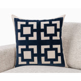 Corbin Pillow, Navy Blue-Accessories-High Fashion Home