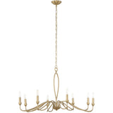 Corella 8 Light Chandelier, Soft Gold-Lighting-High Fashion Home