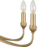 Corella 8 Light Chandelier, Soft Gold-Lighting-High Fashion Home