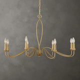 Corella 8 Light Chandelier, Soft Gold-Lighting-High Fashion Home