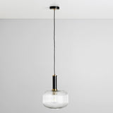 Corey Round Pendant, Matte Black-Lighting-High Fashion Home