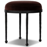 Corinne Accent Stool, Surrey Plum by Four Hands-Furniture - Chairs-High Fashion Home