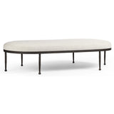 Corinne Cocktail Ottoman, Crete Pebble-Furniture - Benches-High Fashion Home