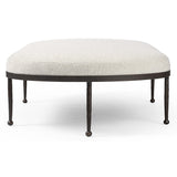 Corinne Cocktail Ottoman, Crete Pebble-Furniture - Benches-High Fashion Home