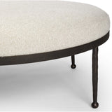 Corinne Cocktail Ottoman, Crete Pebble-Furniture - Benches-High Fashion Home