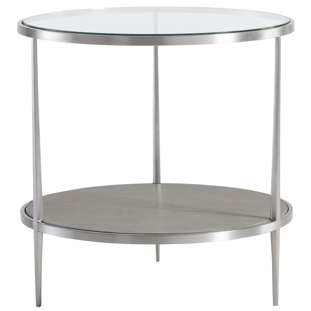 Cornelia Round Side Table, Nebbia – High Fashion Home