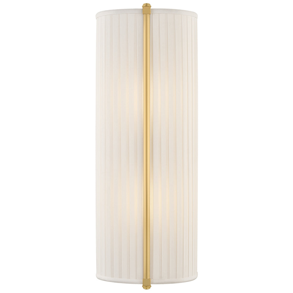 Cornell Tall Wall Sconce, Aged Brass