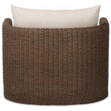 Corrigan Outdoor Swivel Chair, Dark Textured Woven by Four Hands-Furniture - Outdoor-High Fashion Home