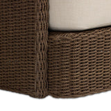 Corrigan Outdoor Swivel Chair, Dark Textured Woven by Four Hands-Furniture - Outdoor-High Fashion Home