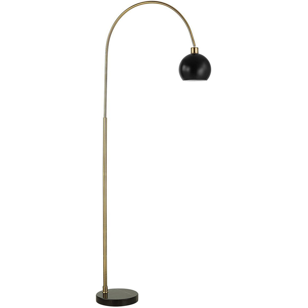 Cosette Floor Lamp, Antique Brass-Lighting-High Fashion Home