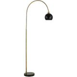 Cosette Floor Lamp, Antique Brass-Lighting-High Fashion Home