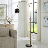 Cosette Floor Lamp, Antique Brass-Lighting-High Fashion Home