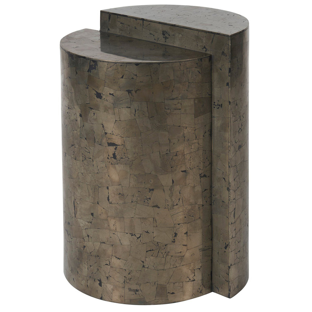 Cosmo End Table, Pyrite-Furniture - Accent Tables-High Fashion Home