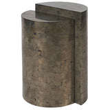 Cosmo End Table, Pyrite-Furniture - Accent Tables-High Fashion Home