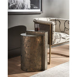 Cosmo End Table, Pyrite-Furniture - Accent Tables-High Fashion Home