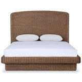Costa Bed, Natural Brown Rattan