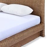 Costa Bed, Natural Brown Rattan