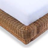 Costa Bed, Natural Brown Rattan