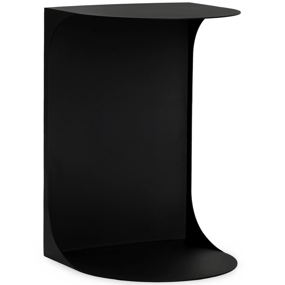 Cote Accent Table, Black-Furniture - Accent Tables-High Fashion Home